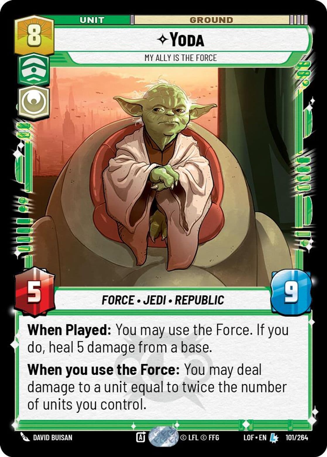Yoda, My Ally is the Force, Standard