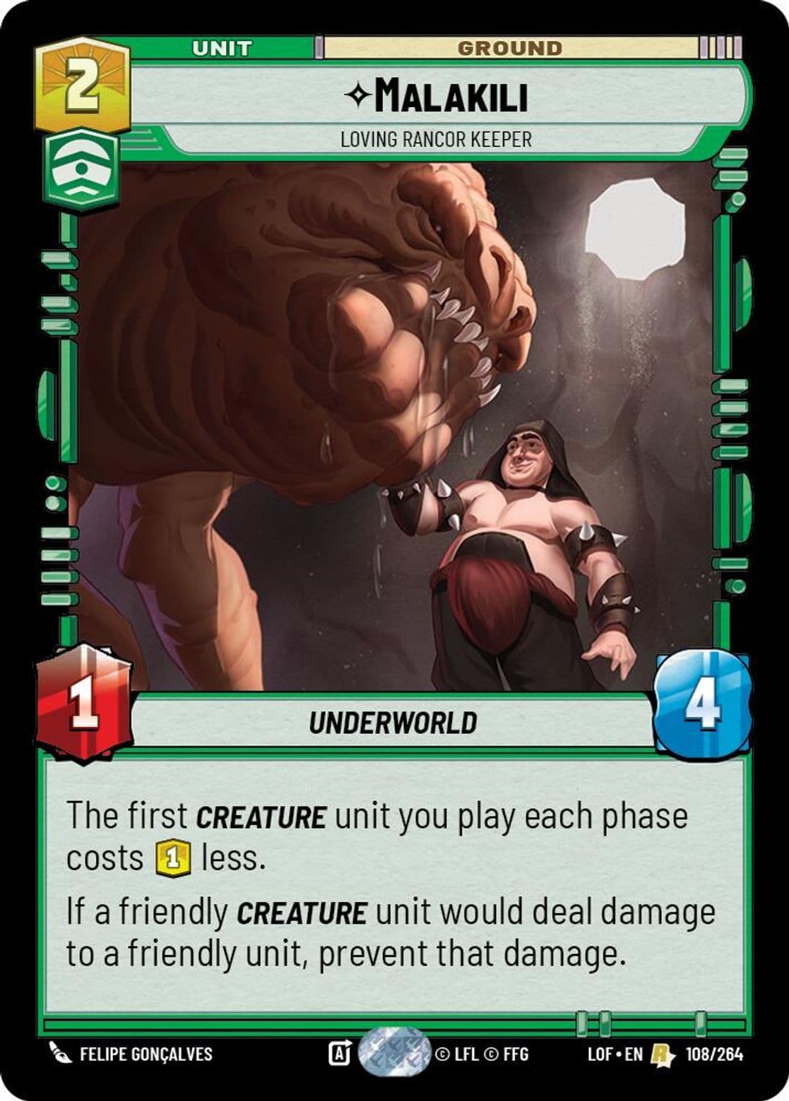 Malakili, Loving Rancor Keeper, Standard