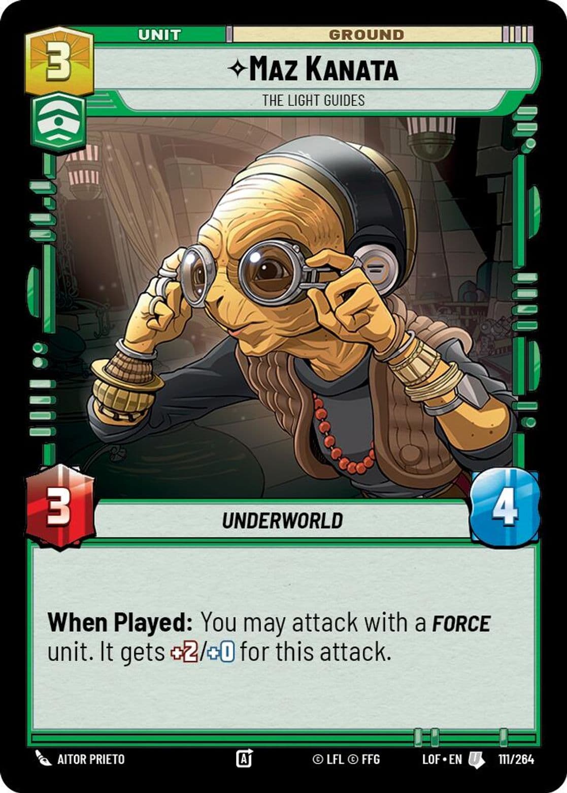 Maz Kanata, The Light Guides, Standard
