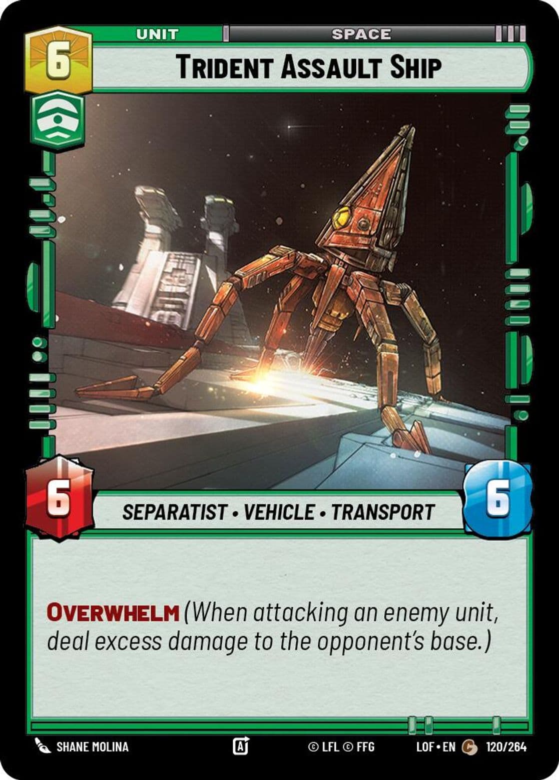 Trident Assault Ship, Standard