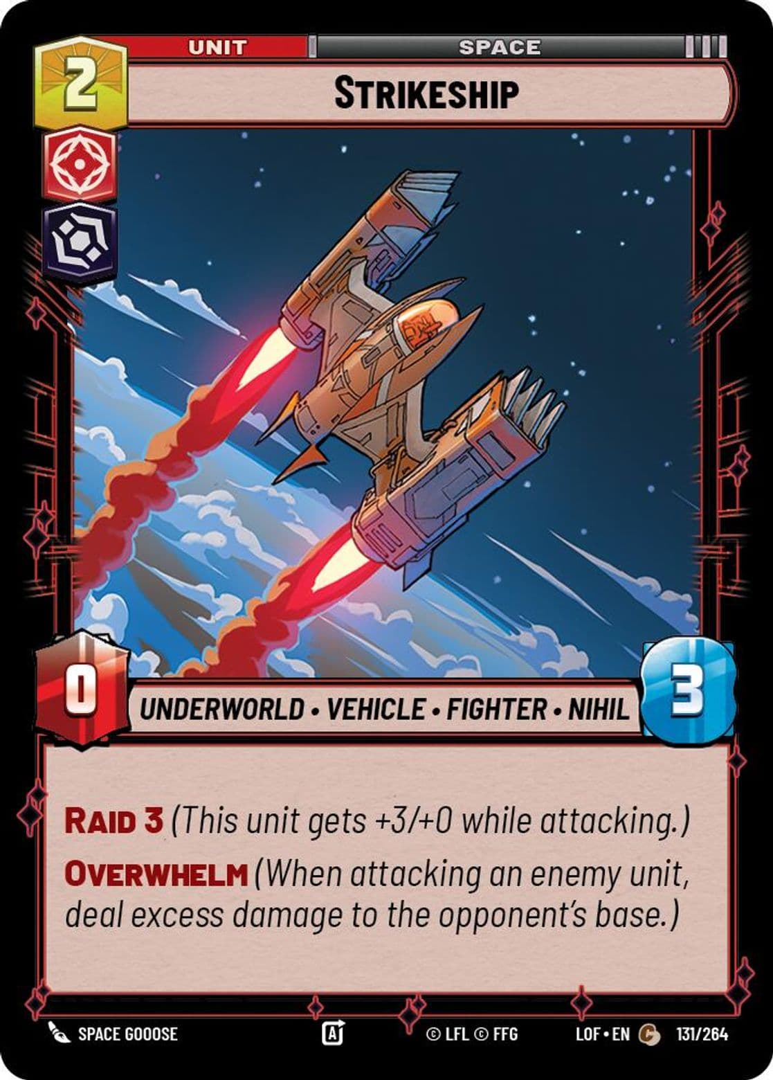 Strikeship, Standard