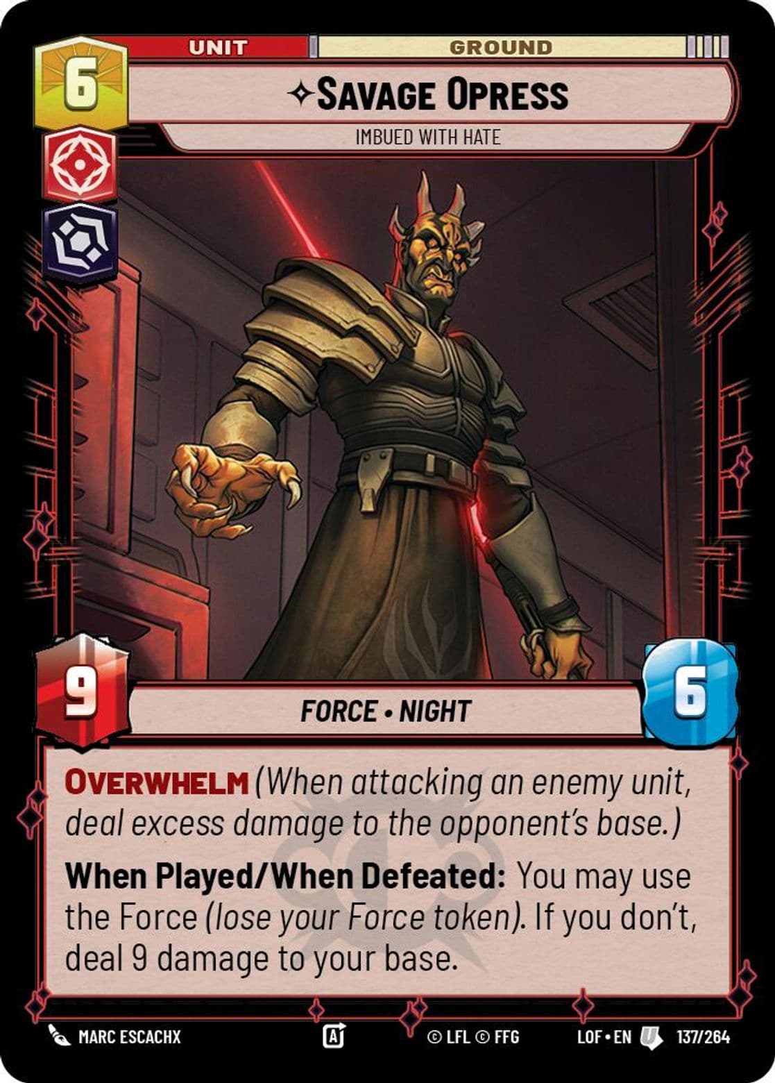 Savage Opress, Imbued With Hate, Standard