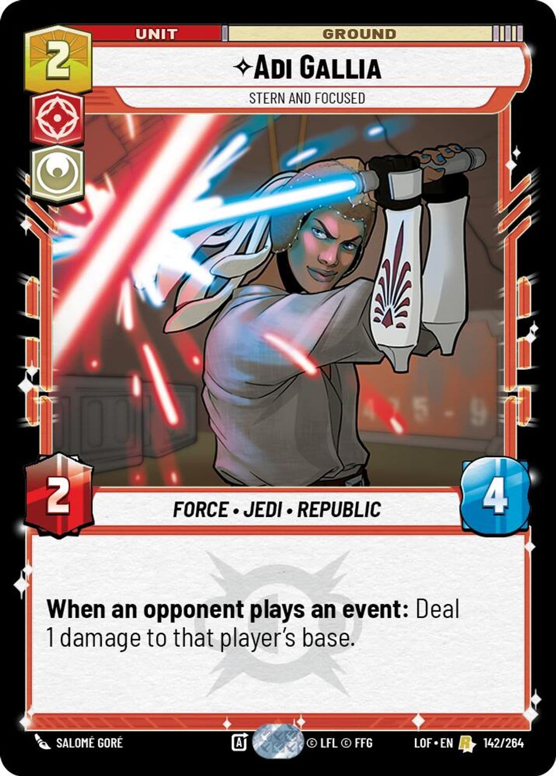 Adi Gallia, Stern and Focused, Standard