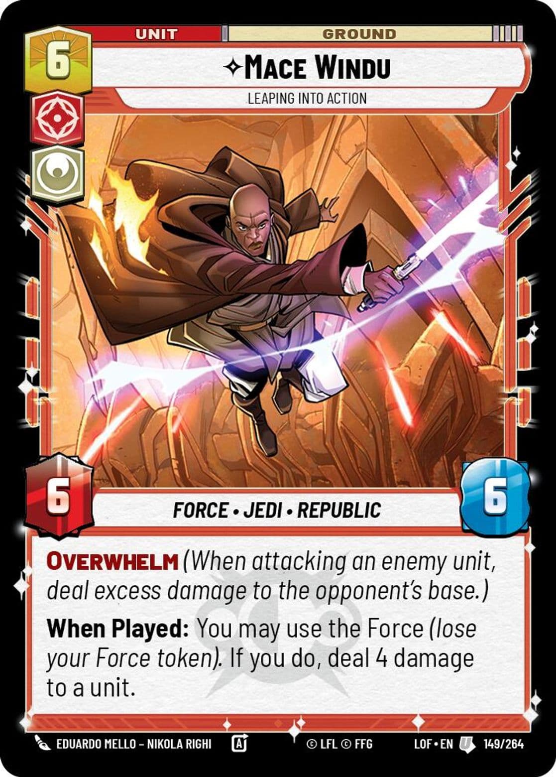 Mace Windu, Leaping into Action, Standard