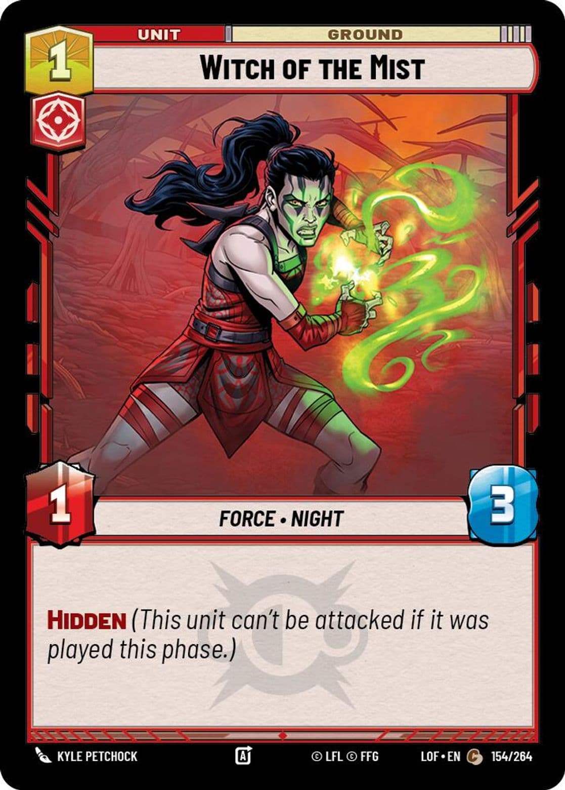 Witch of the Mist, Standard
