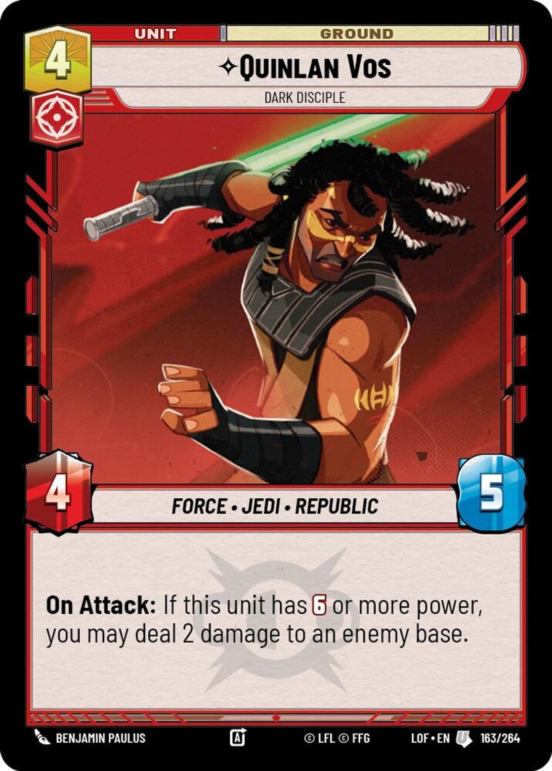 Quinlan Vos, Dark Disciple, Standard