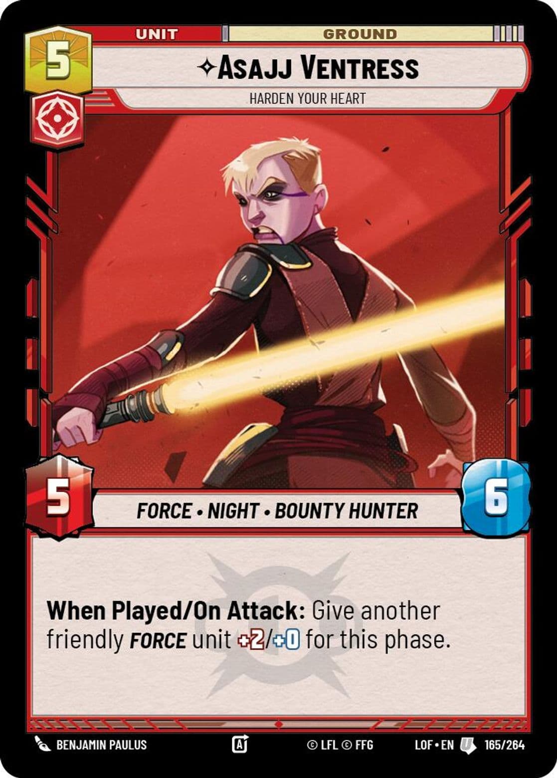 Asajj Ventress, Harden Your Heart, Standard