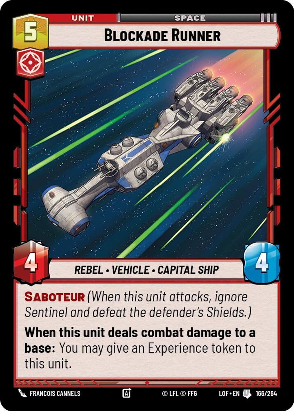 Blockade Runner, Standard