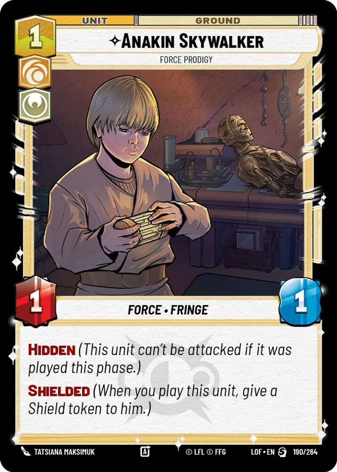 Anakin Skywalker, Force Prodigy, Standard