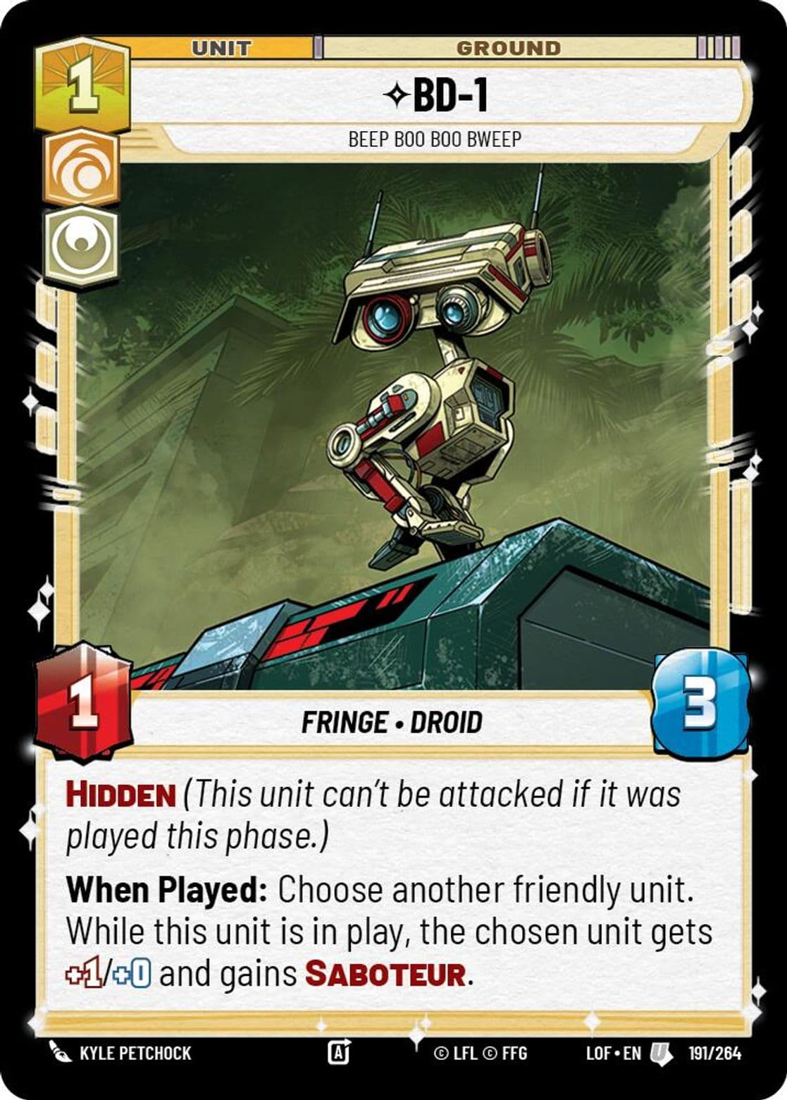 BD-1, Beep Boo Boo Bweep, Standard