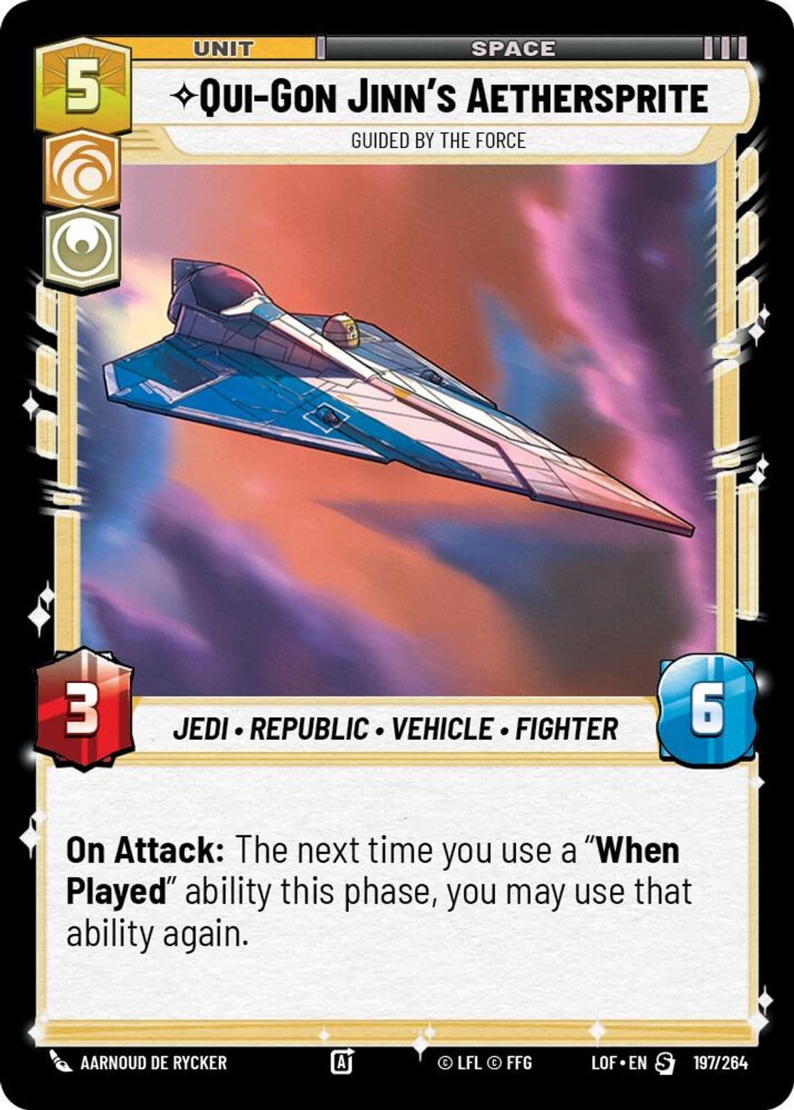 Qui-Gon Jinn's Aethersprite, Guided by the Force, Standard