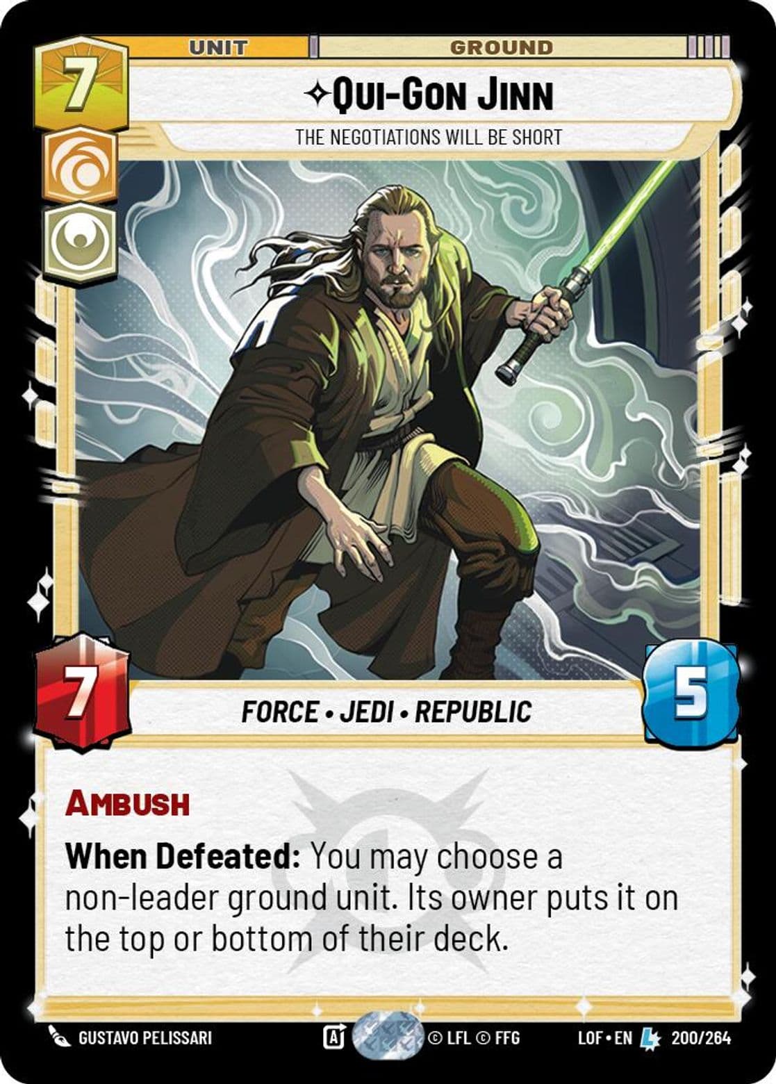 Qui-Gon Jinn, The Negotiations will be Short, Standard