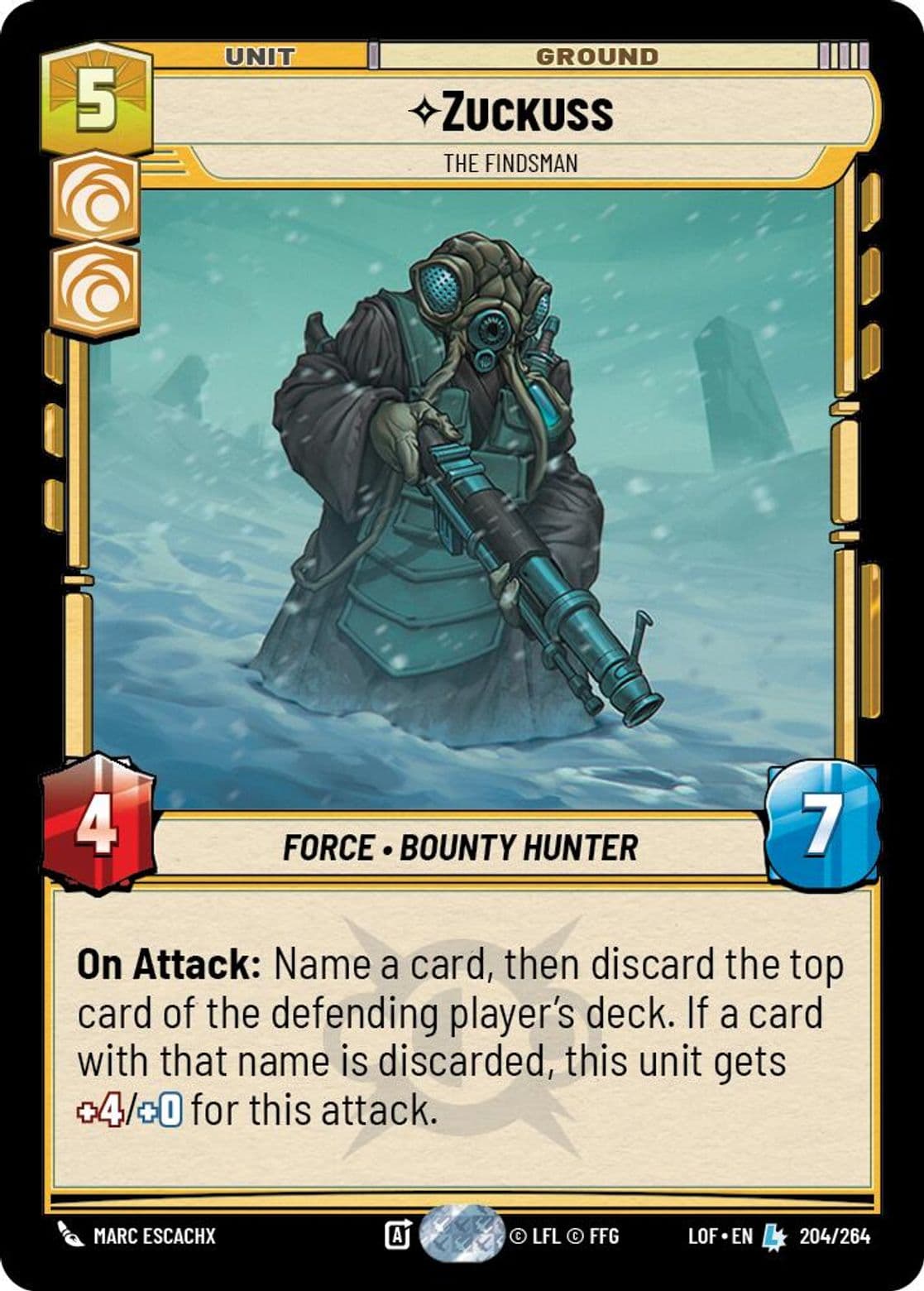 Zuckuss, The Findsman, Standard