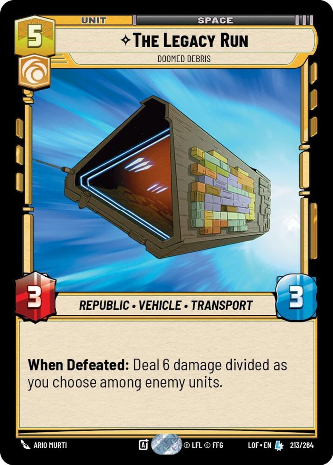 The Legacy Run, Doomed Debris, Standard