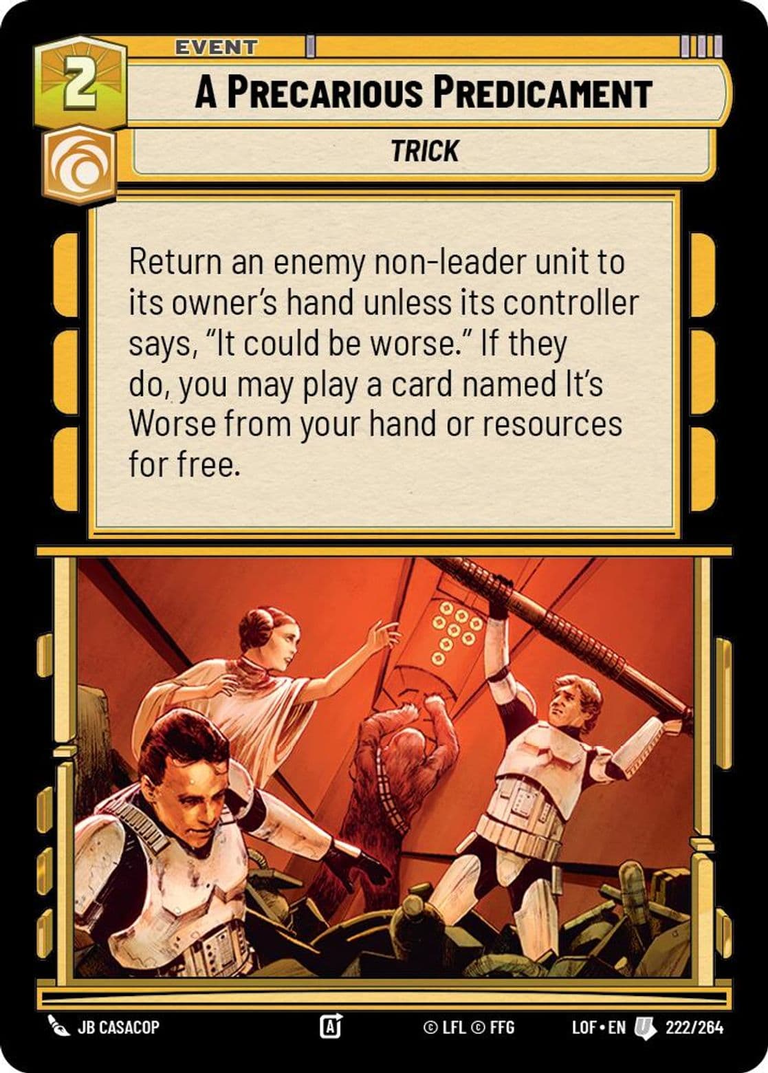 A Precarious Predicament, Standard