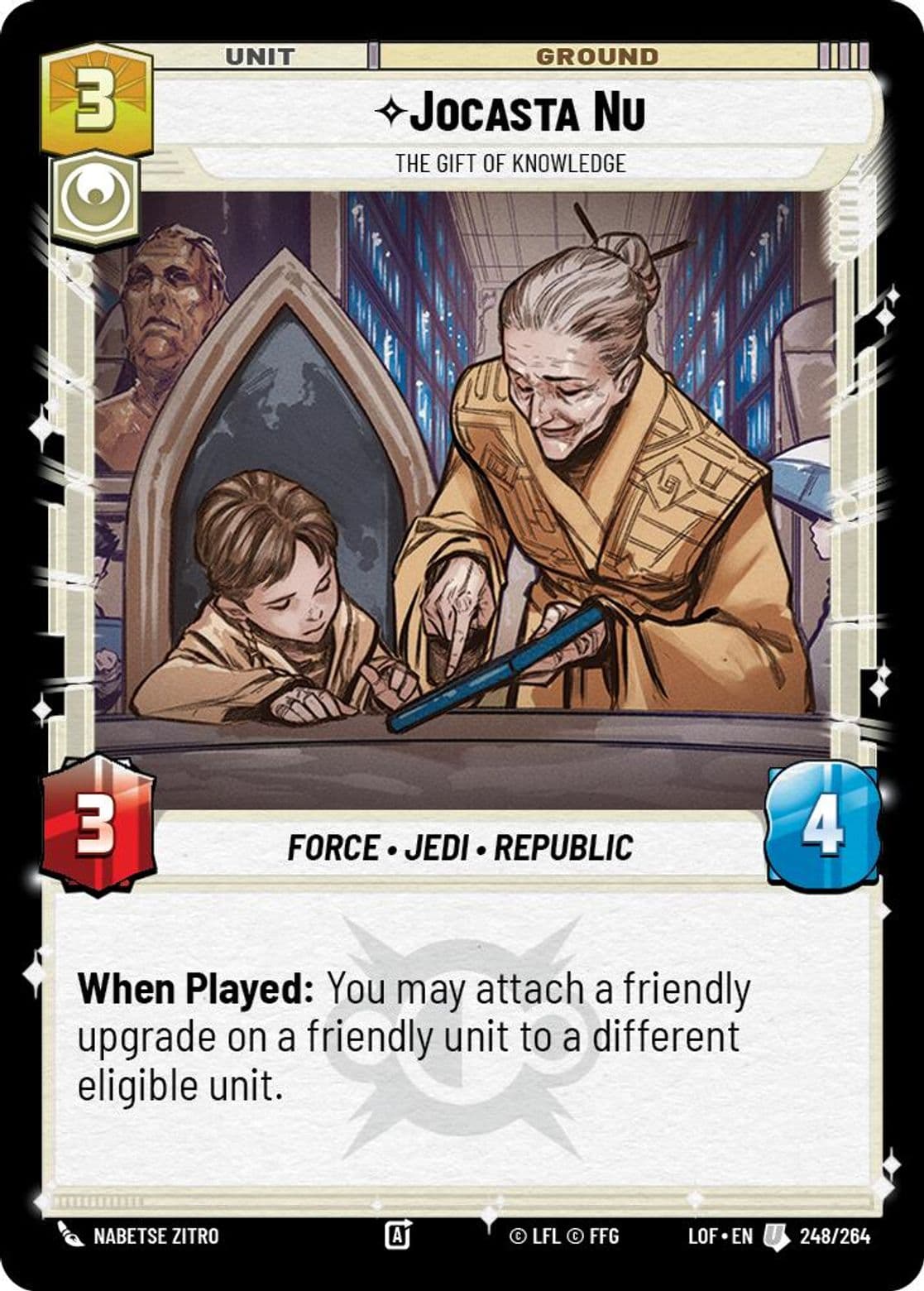 Jocasta Nu, The Gift of Knowledge, Standard
