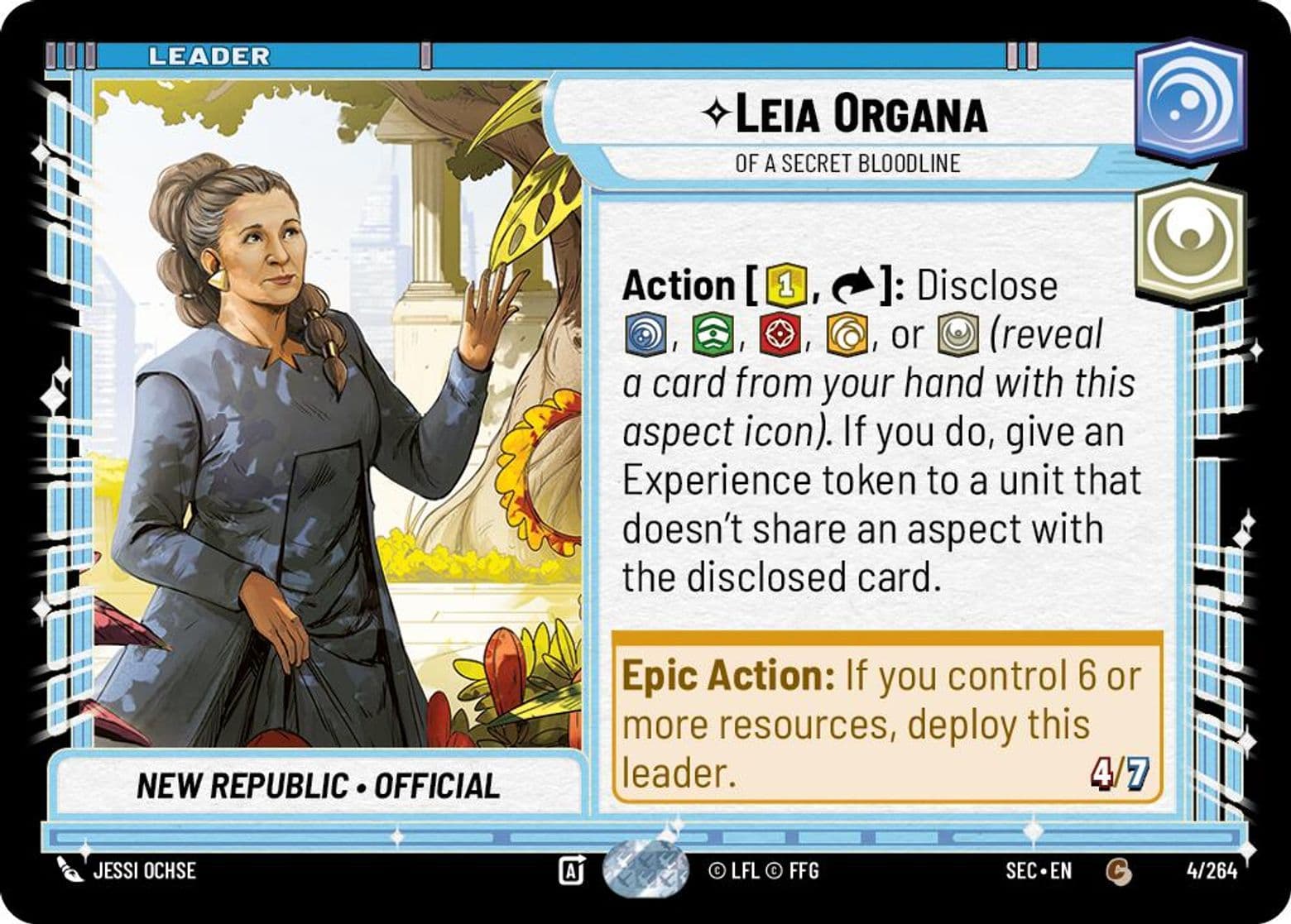 Leia Organa, Of A Secret Bloodline, Standard