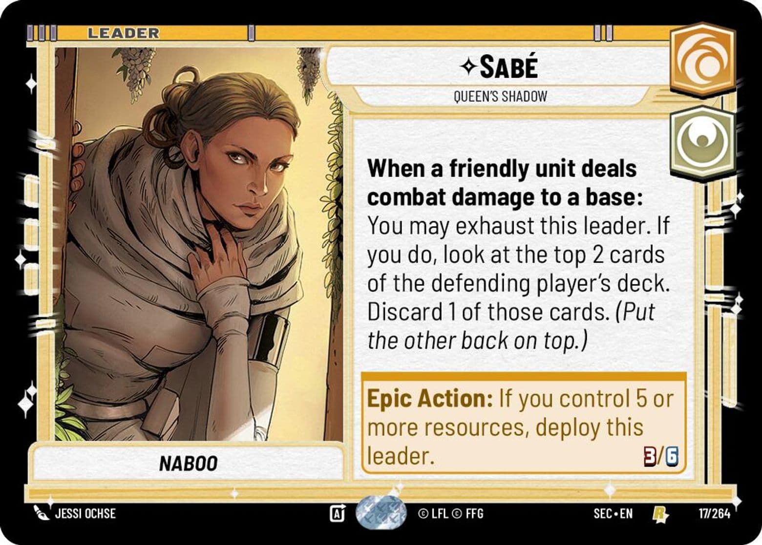 Sabé, Queen's Shadow, Standard