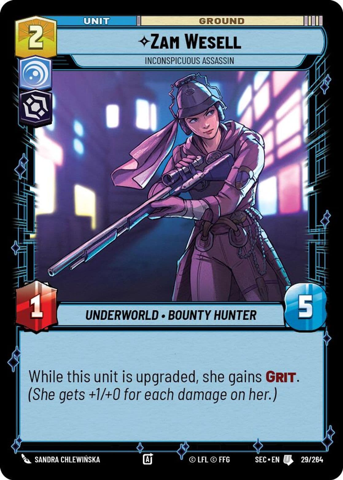 Zam Wesell, Inconspicuous Assassin, Standard