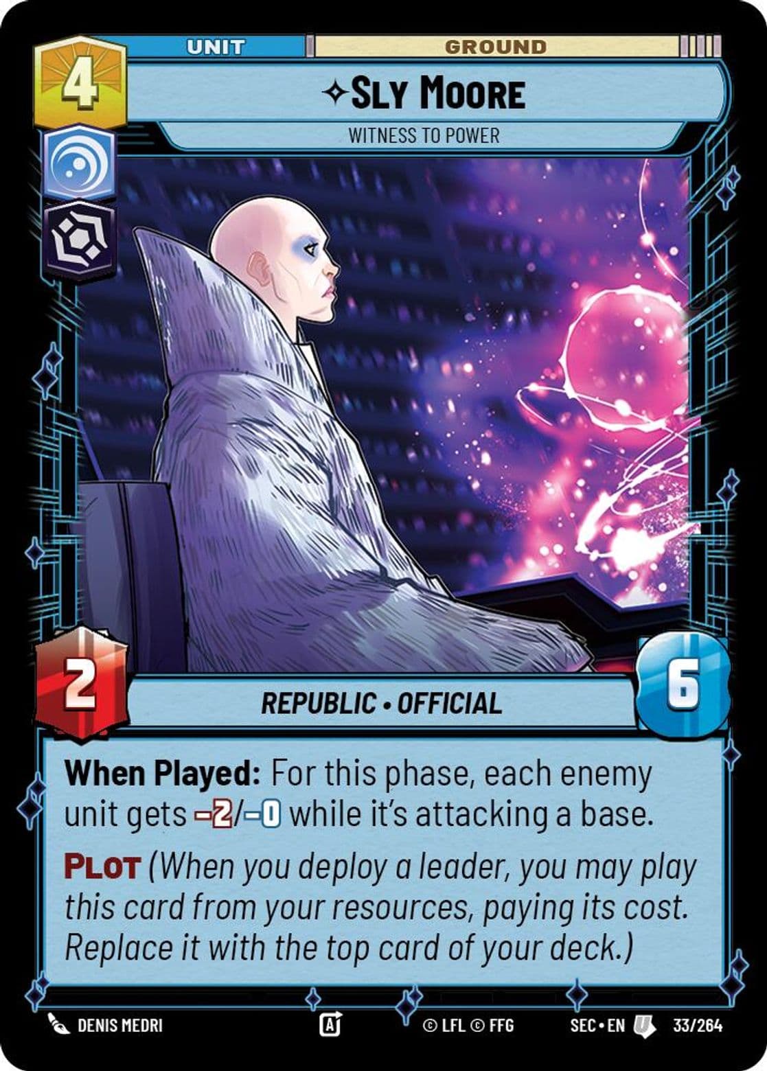 Sly Moore, Witness to Power, Standard