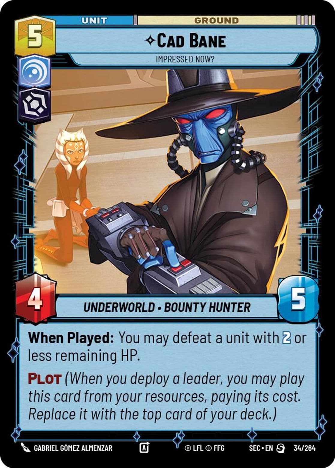 Cad Bane, Impressed Now?, Standard