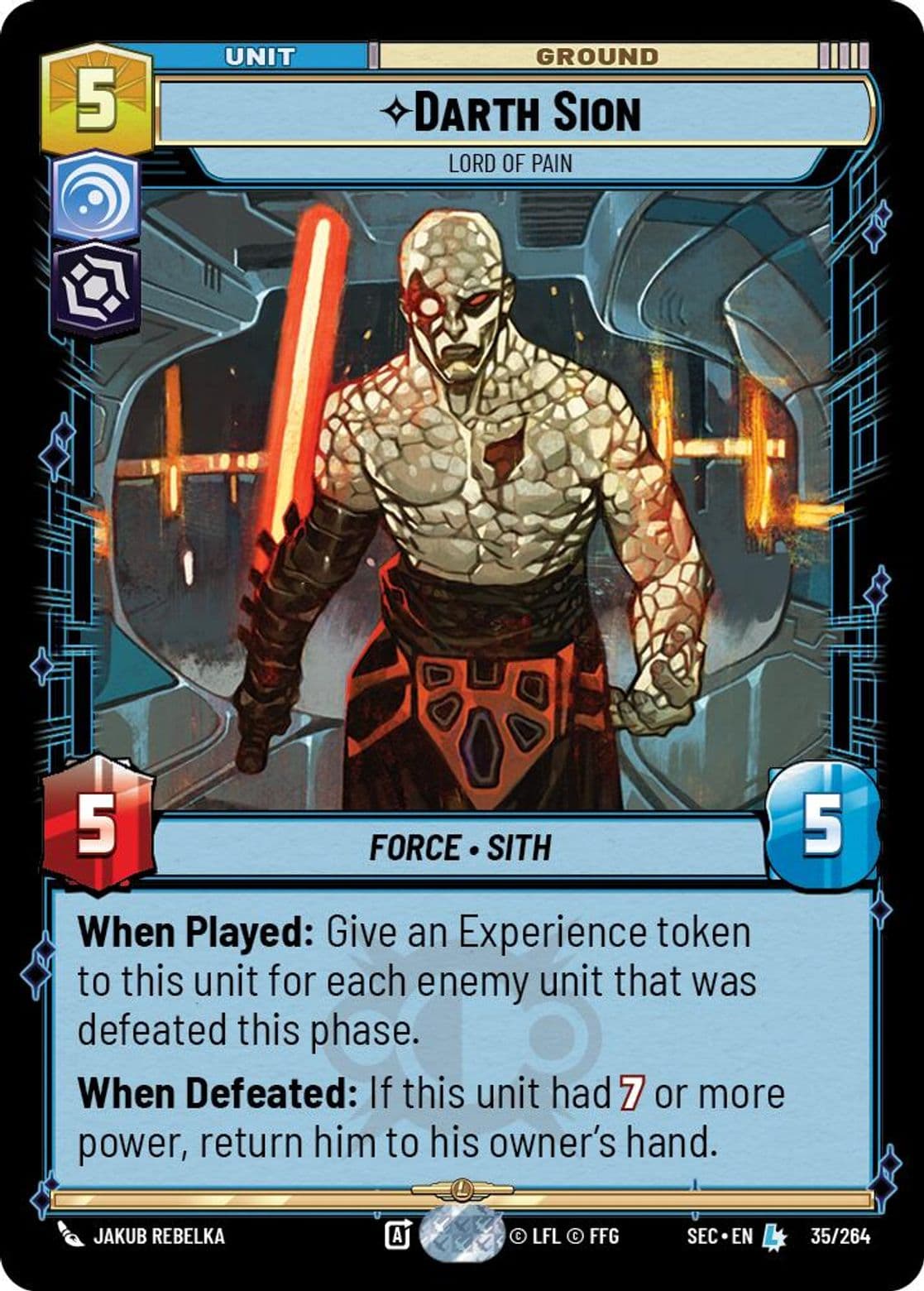 Darth Sion, Lord of Pain, Standard