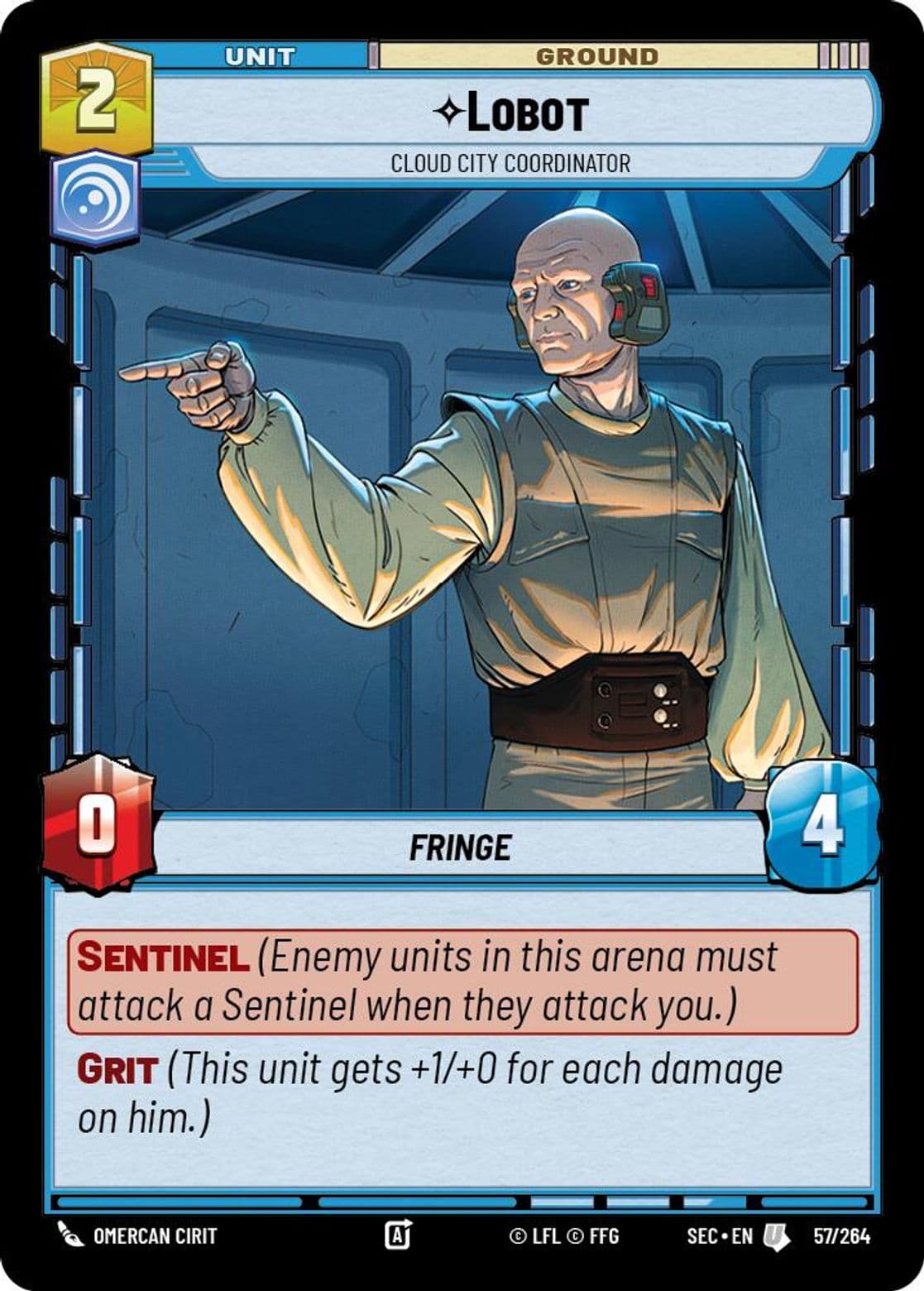 Lobot, Cloud City Coordinator, Standard