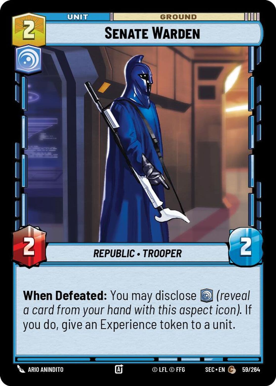 Senate Warden, Standard