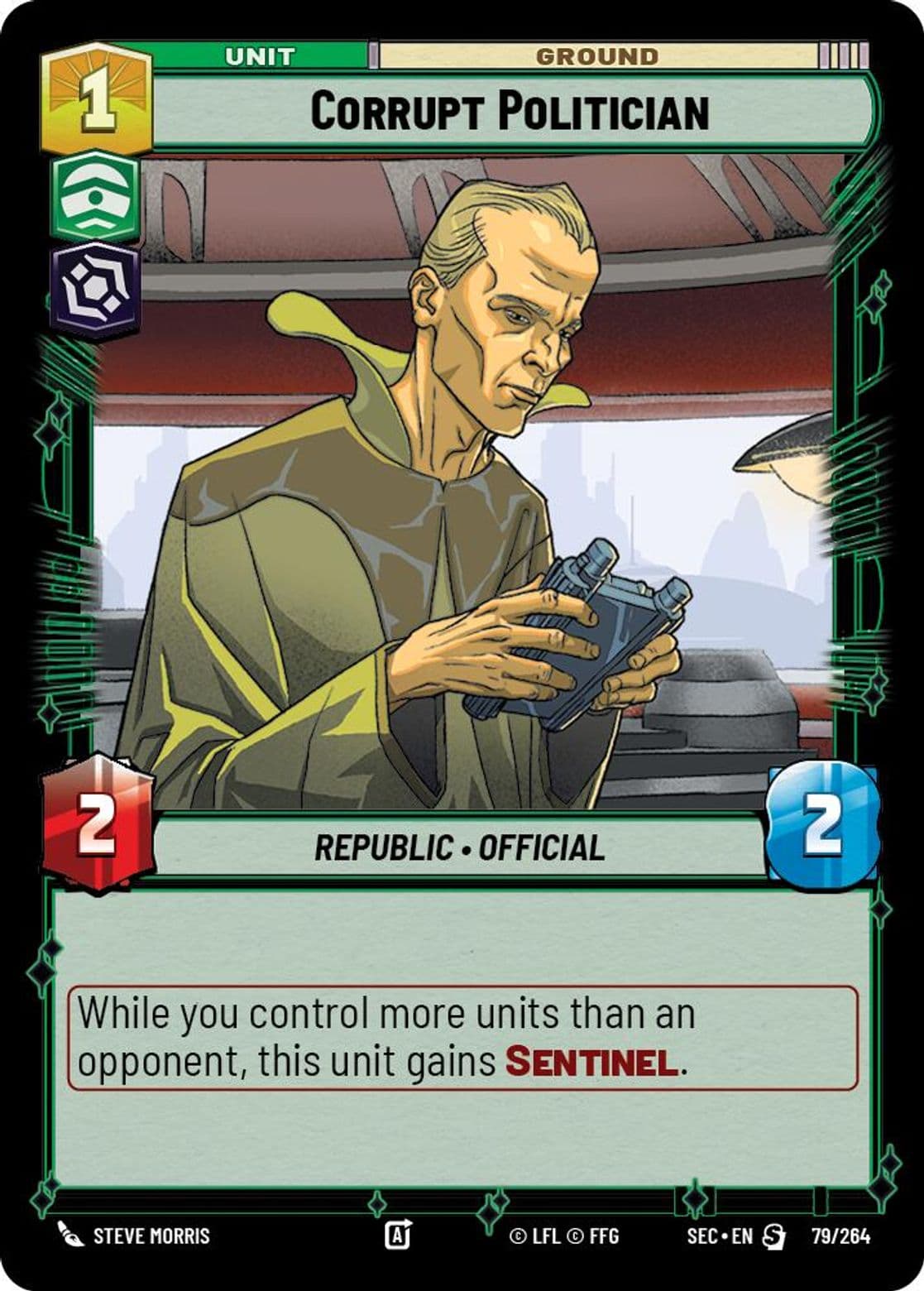 Corrupt Politician, Standard