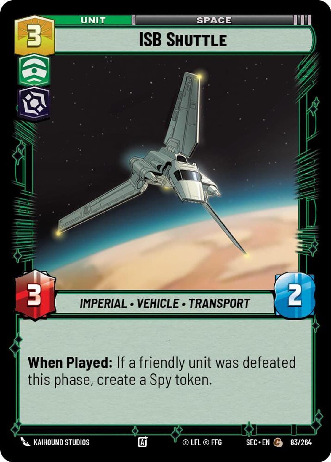 ISB Shuttle, Standard
