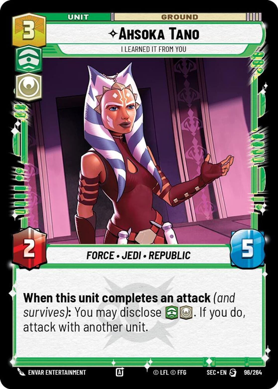 Ahsoka Tano, I Learned it From You, Standard