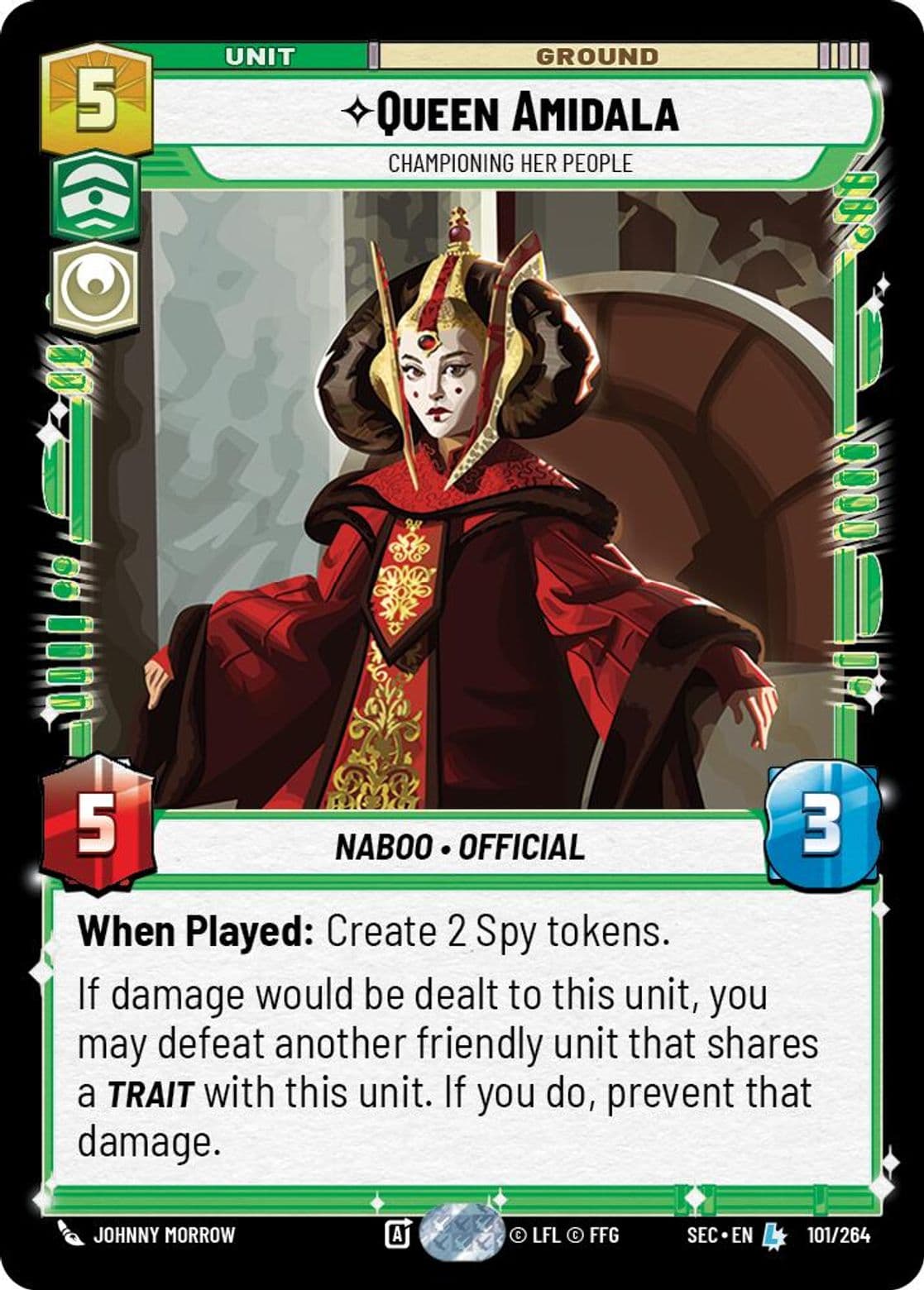 Queen Amidala, Championing Her People, Standard