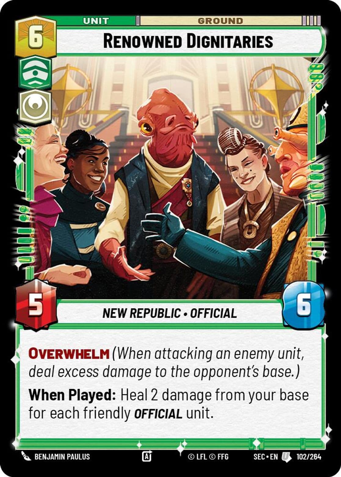Renowned Dignitaries, Standard