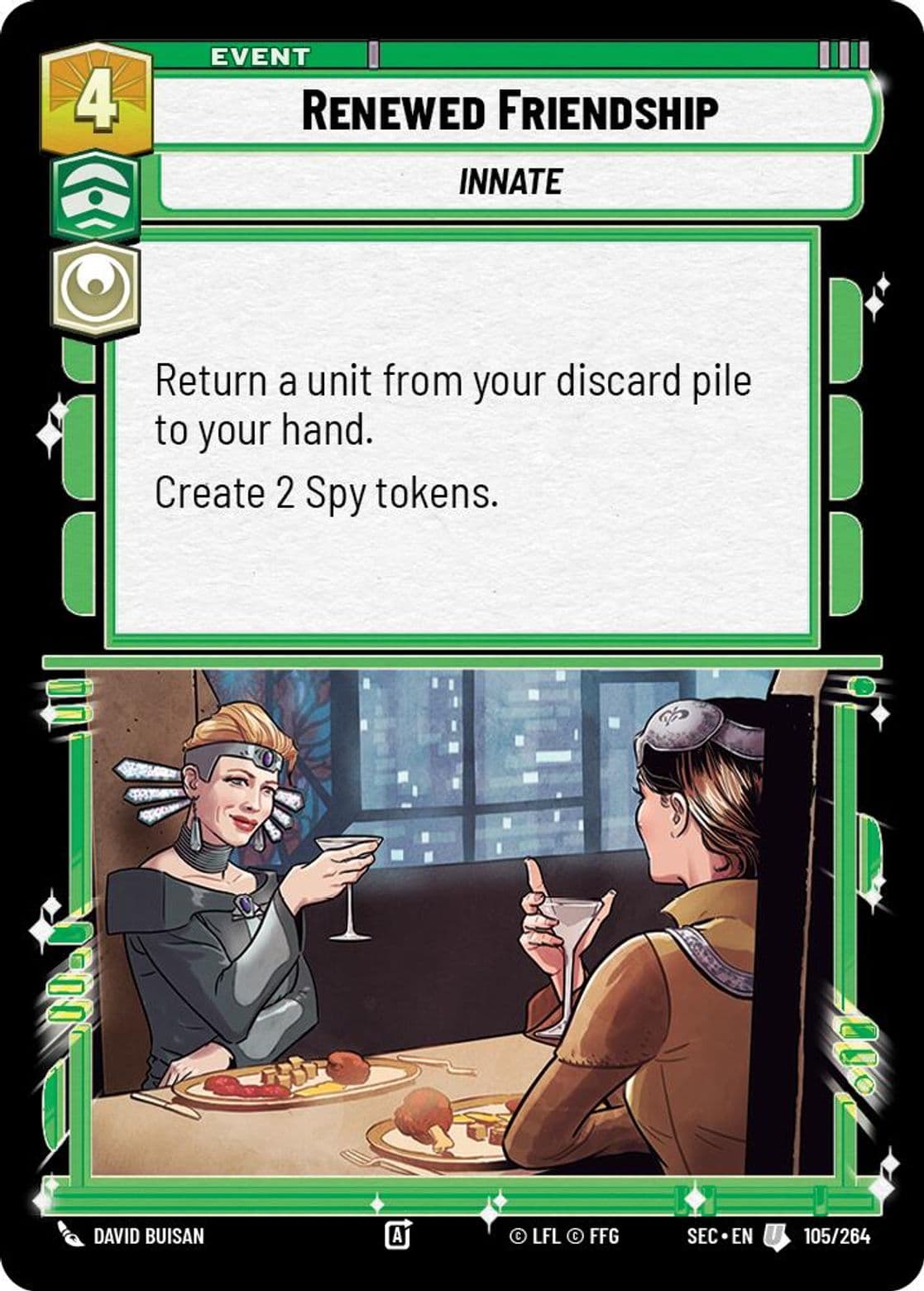 Renewed Friendship, Standard