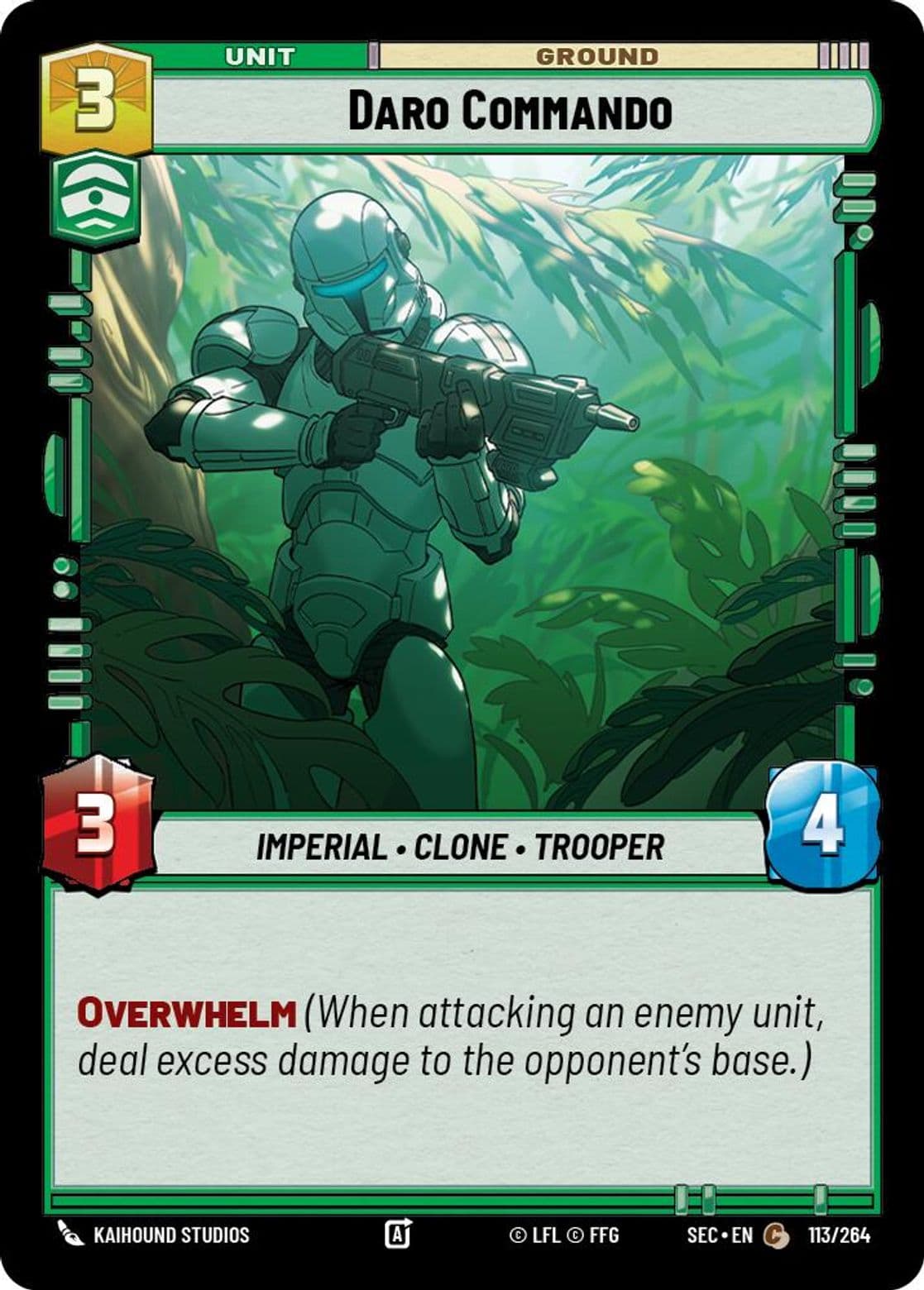 Daro Commando, Standard