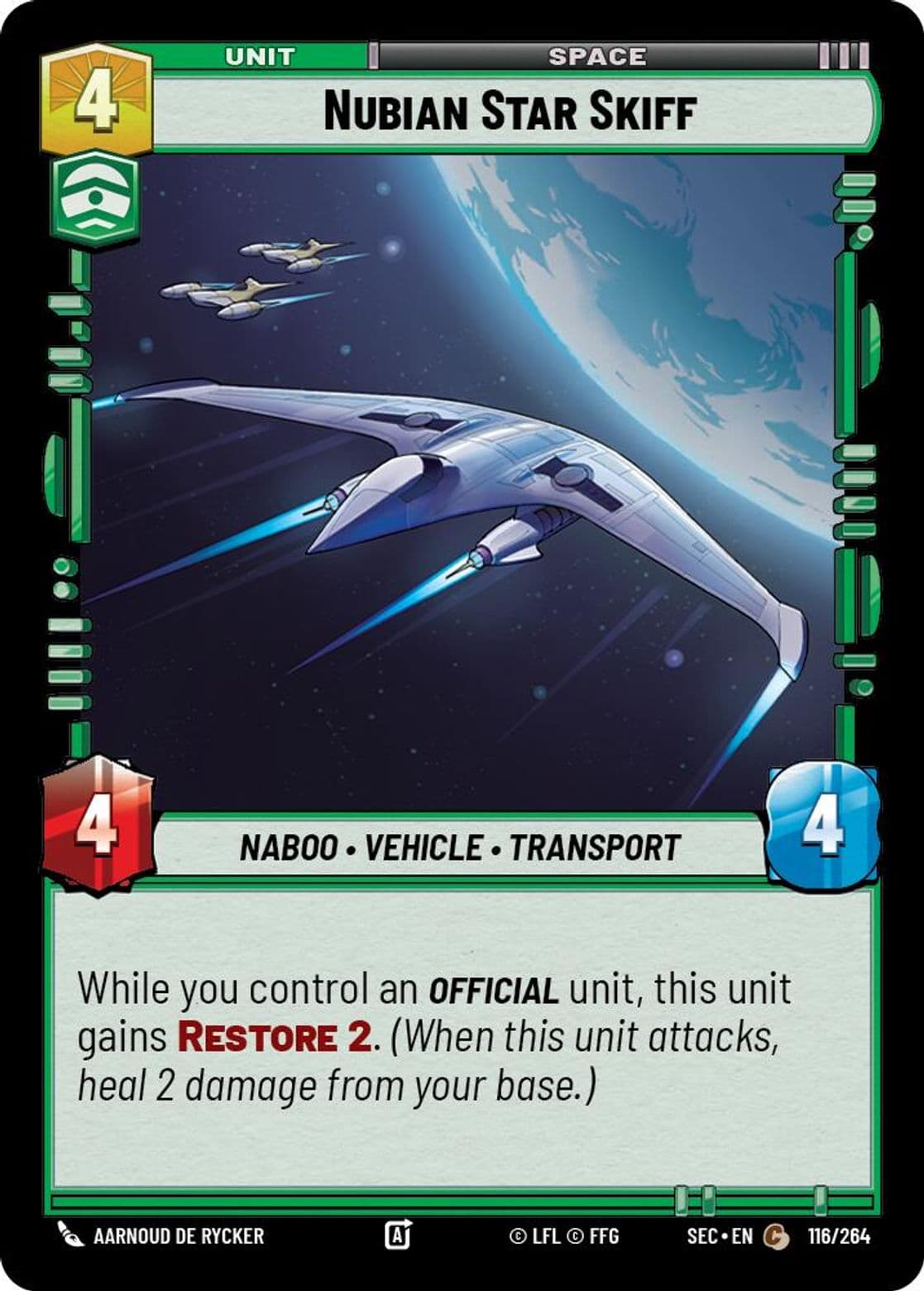 Nubian Star Skiff, Standard