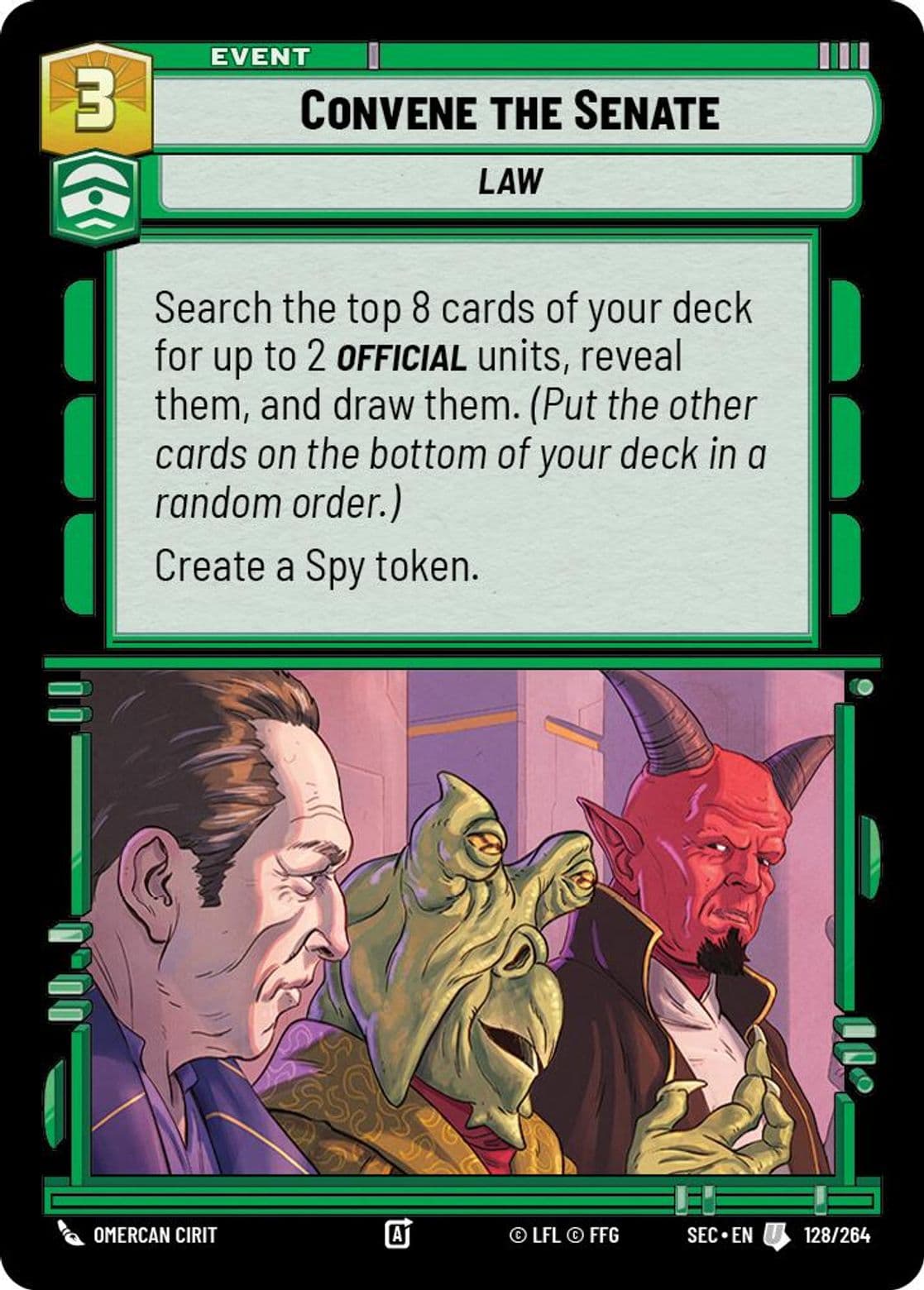 Convene the Senate, Standard