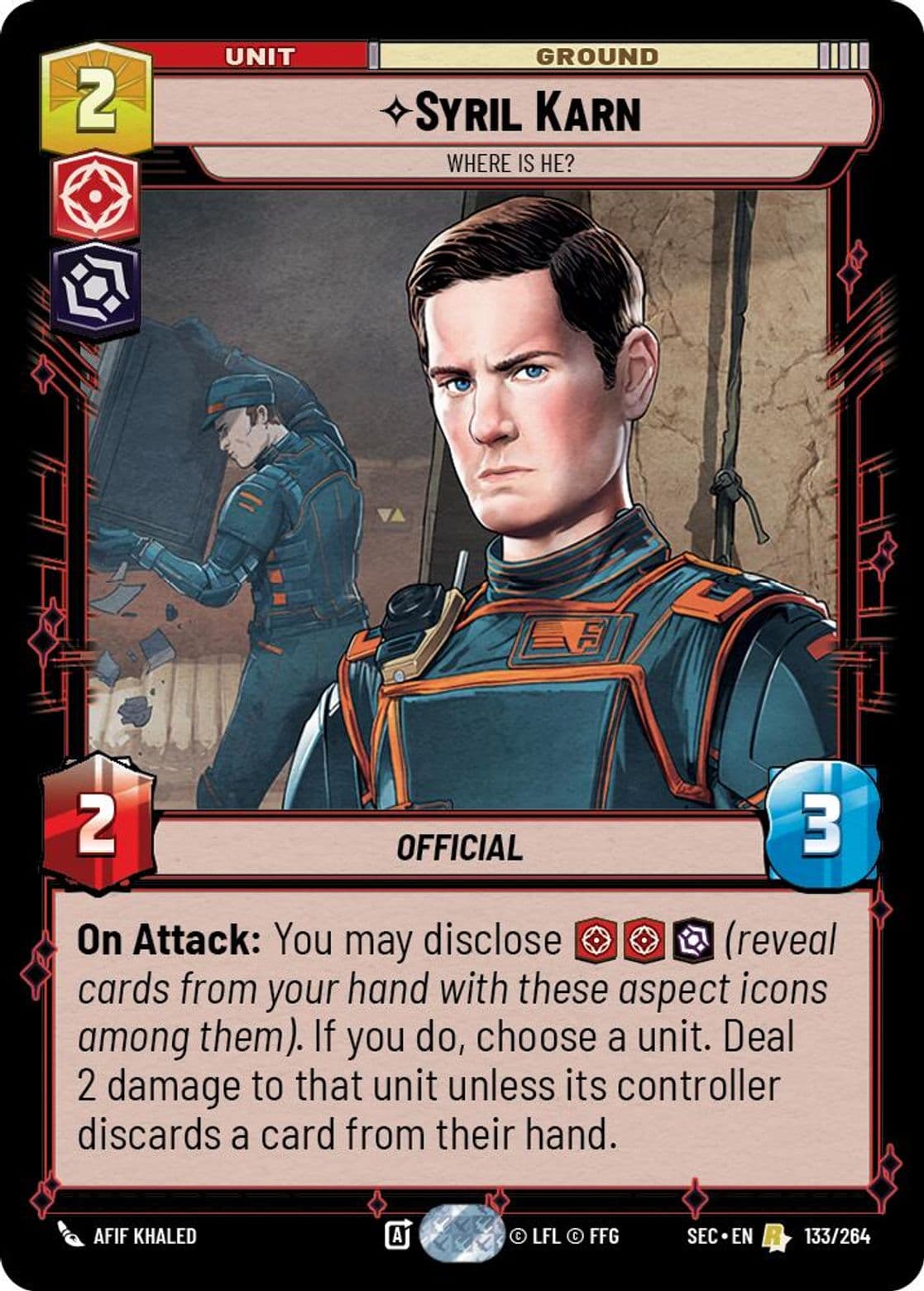 Syril Karn, Where is He?, Standard