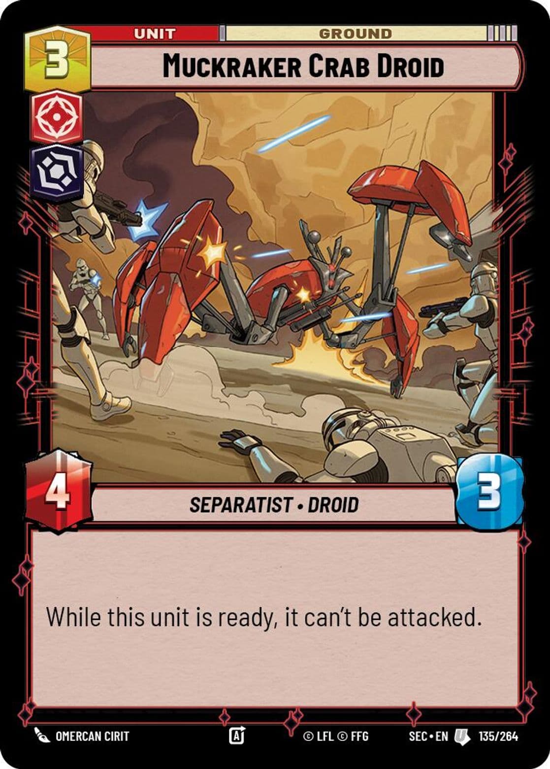 Muckraker Crab Droid, Standard