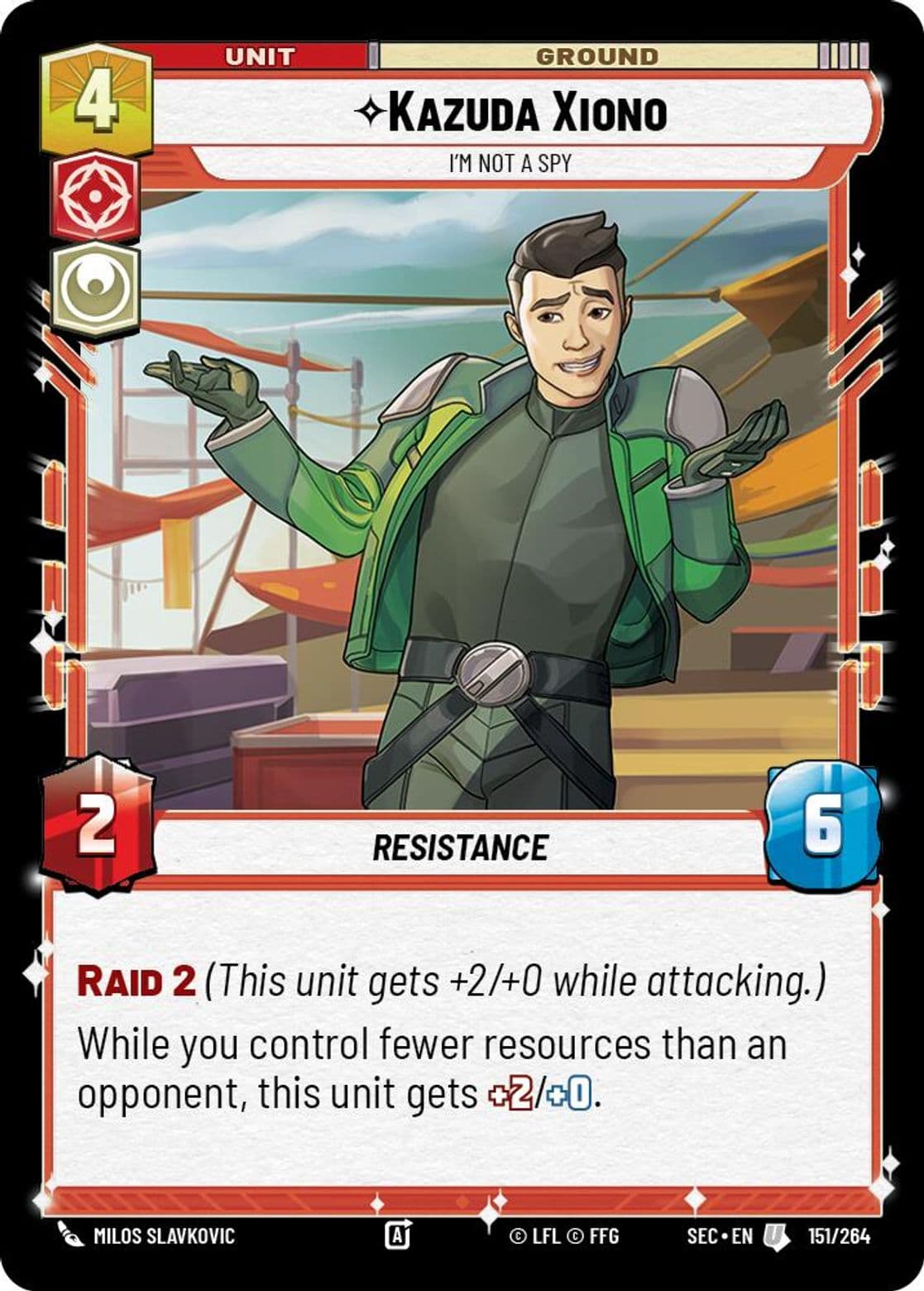 Kazuda Xiono, I'm Not A Spy, Standard