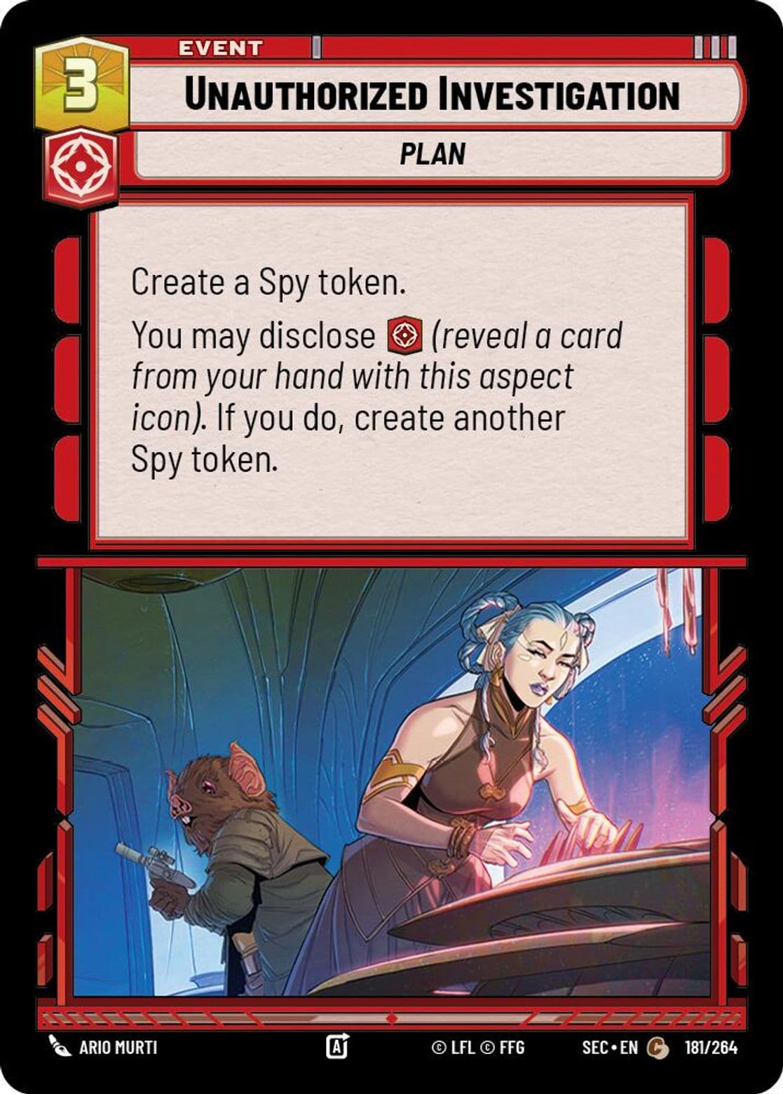 Unauthorized Investigation, Standard