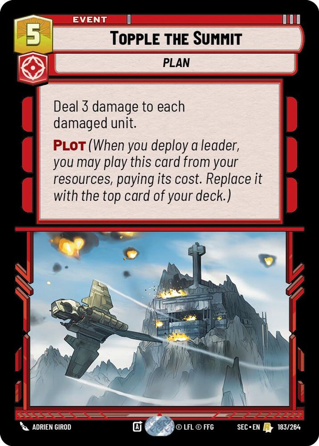 Topple the Summit, Standard