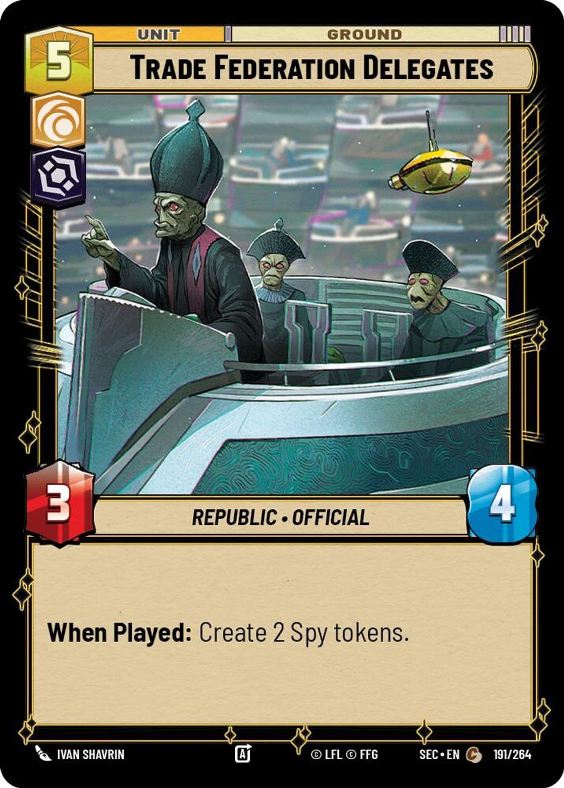 Trade Federation Delegates, Standard