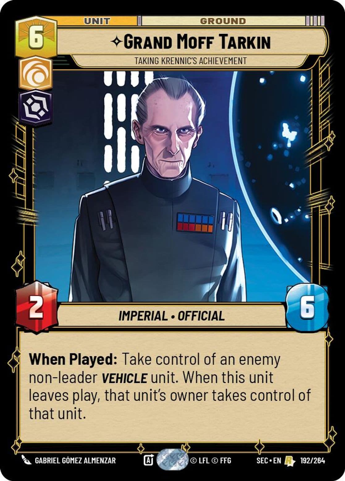 Grand Moff Tarkin, Taking Krennic's Achievement, Standard