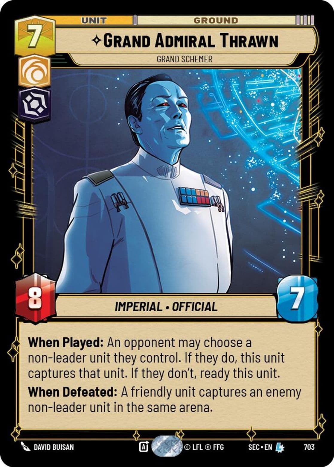 Grand Admiral Thrawn, Grand Schemer, Standard