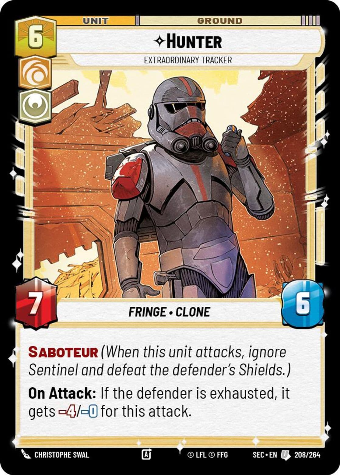 Hunter, Extraordinary Tracker, Standard