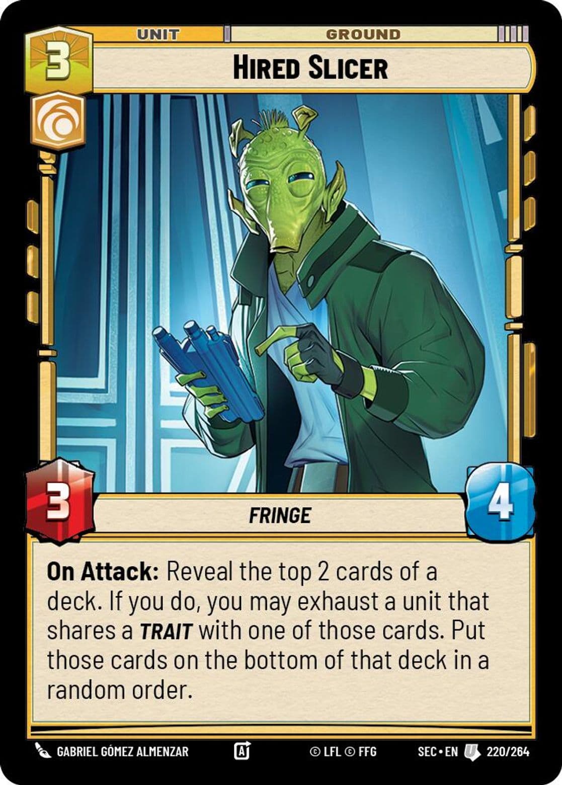 Hired Slicer, Standard