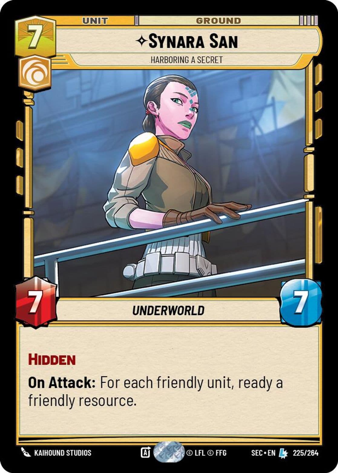 Synara San, Harboring a Secret, Standard