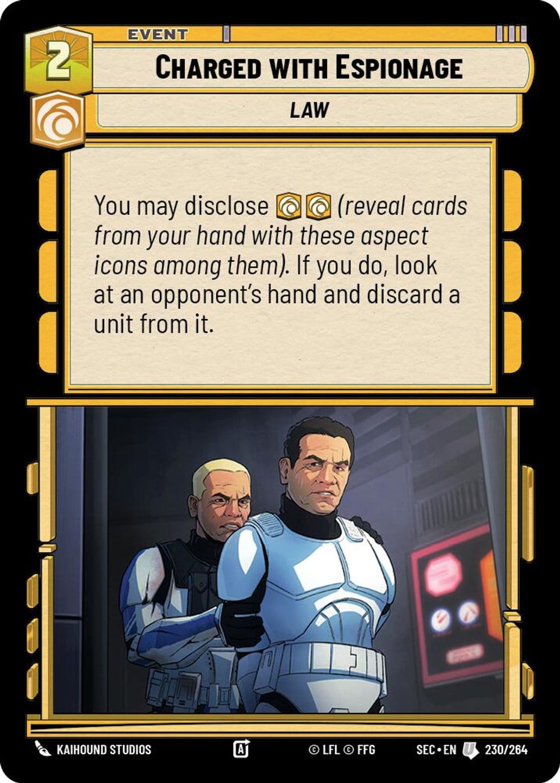 Charged with Espionage, Standard