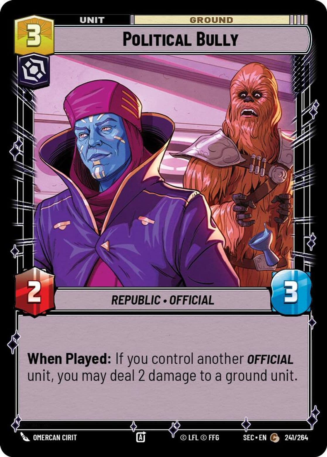 Political Bully, Standard